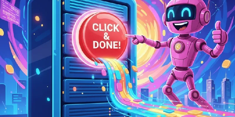 click and done server side processing