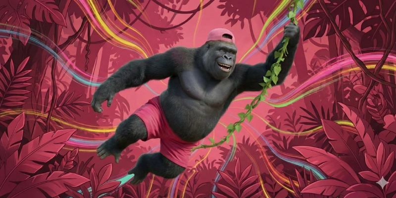 Gorilla on Vine Polymath website